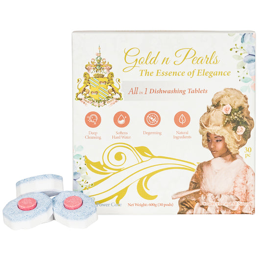 Gold n Pearl Dishwashing Tablet with Red Spot - (30 Tablets)