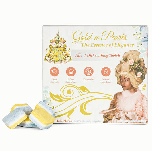 Gold n Pearls Layer Dishwashing Tablet - Individual Bag (30 Tablets)