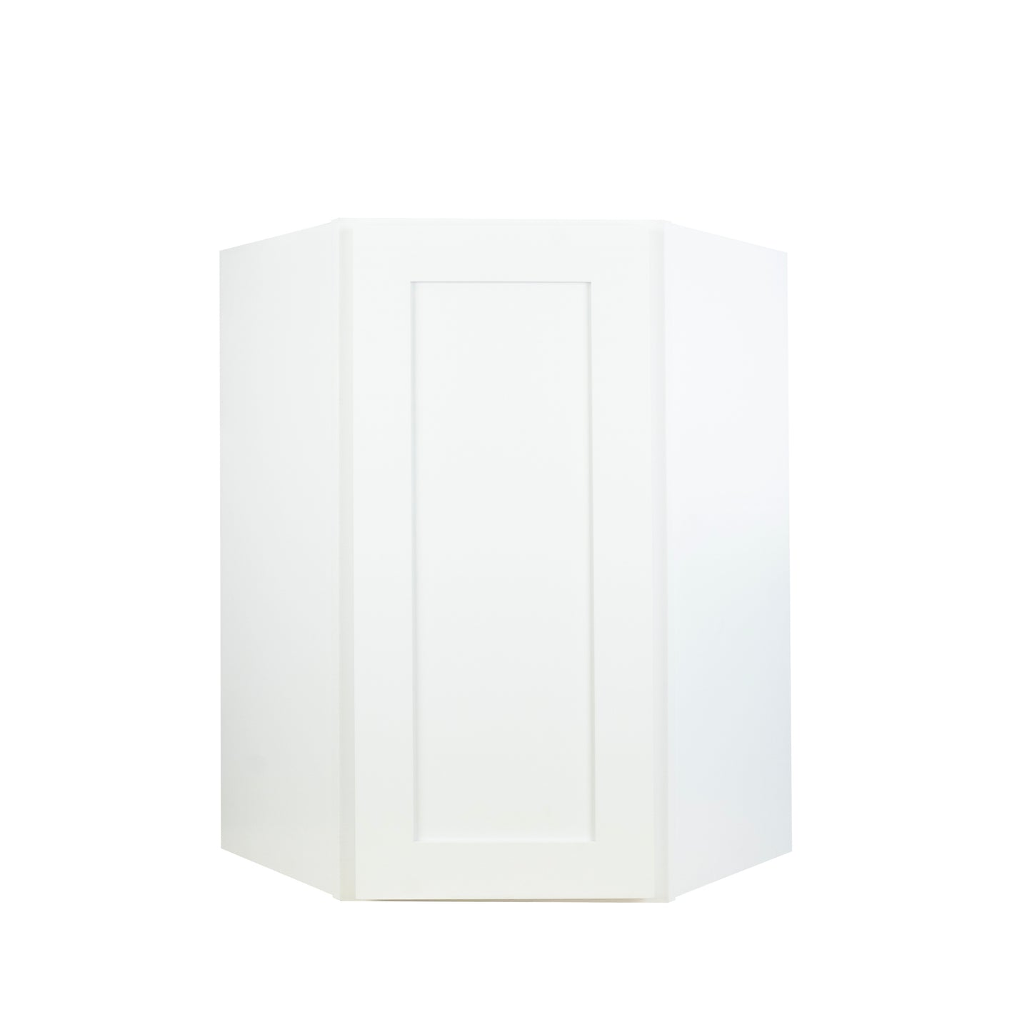 Hollywood Fabiani Design Shaker Diagonal Corner Wall Kitchen Cabinet Ready to Assemble 24 in. W x 12 in. D x 30 in. White