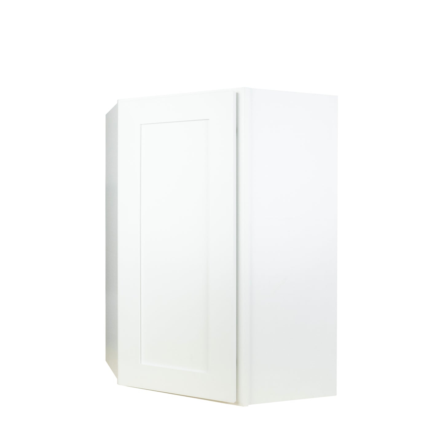 Hollywood Fabiani Design Shaker Diagonal Corner Wall Kitchen Cabinet Ready to Assemble 24 in. W x 12 in. D x 30 in. White
