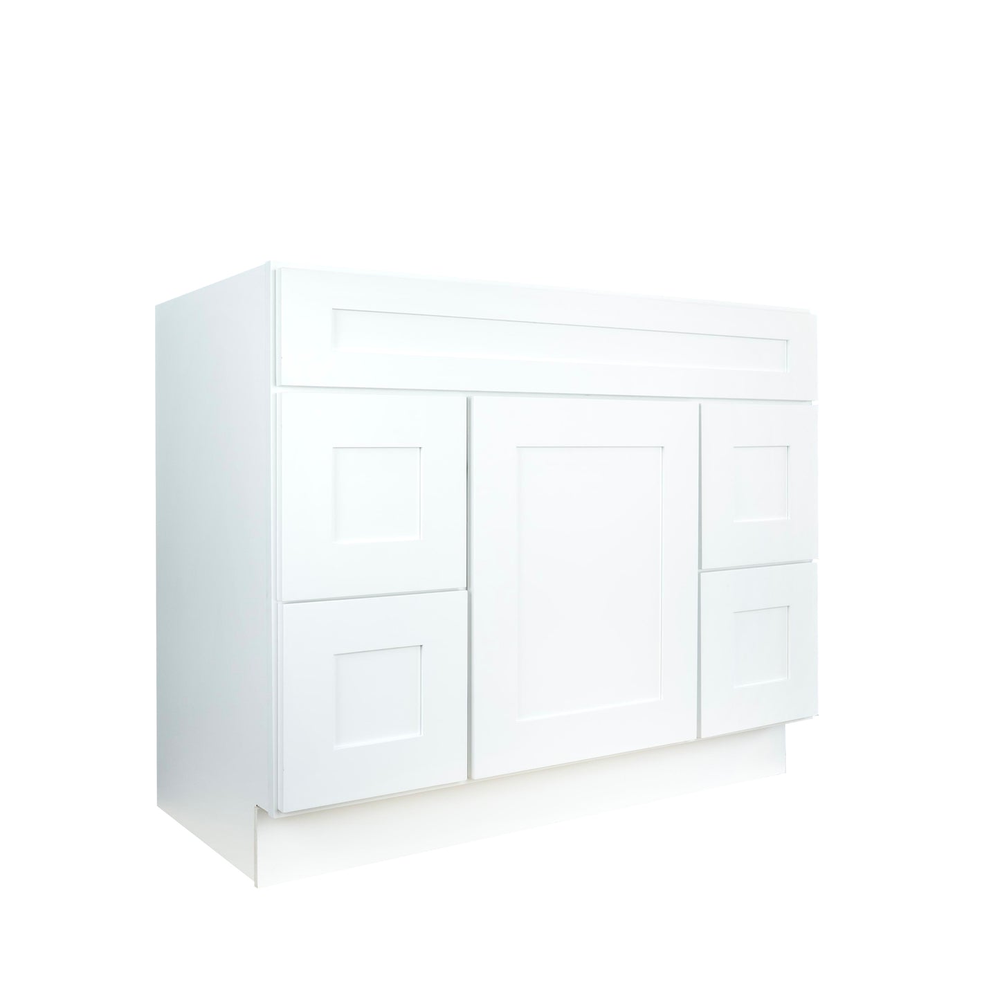 Hollywood Fabiani Design Shaker Bathroom Vanity Combination Sink Base Cabinet Ready to Assemble White