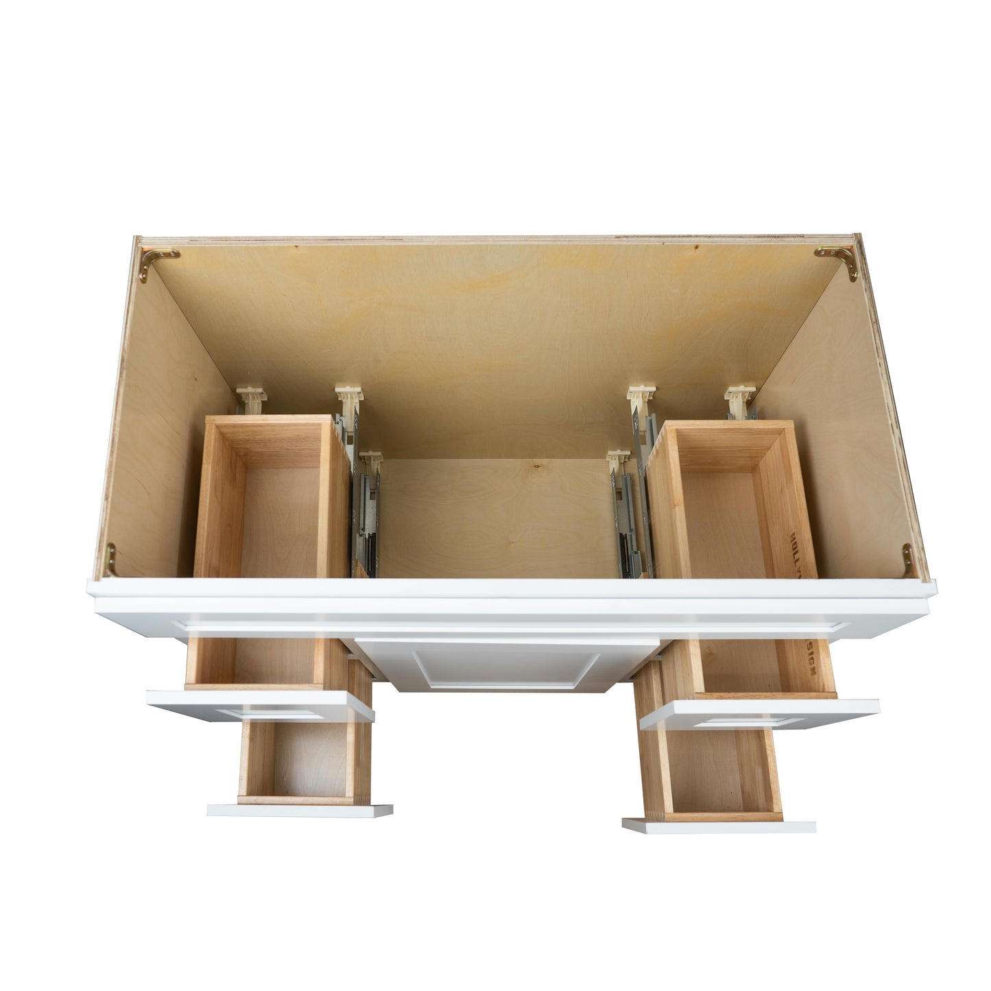 Hollywood Fabiani Design Shaker Bathroom Vanity Combination Sink Base Cabinet Ready to Assemble White