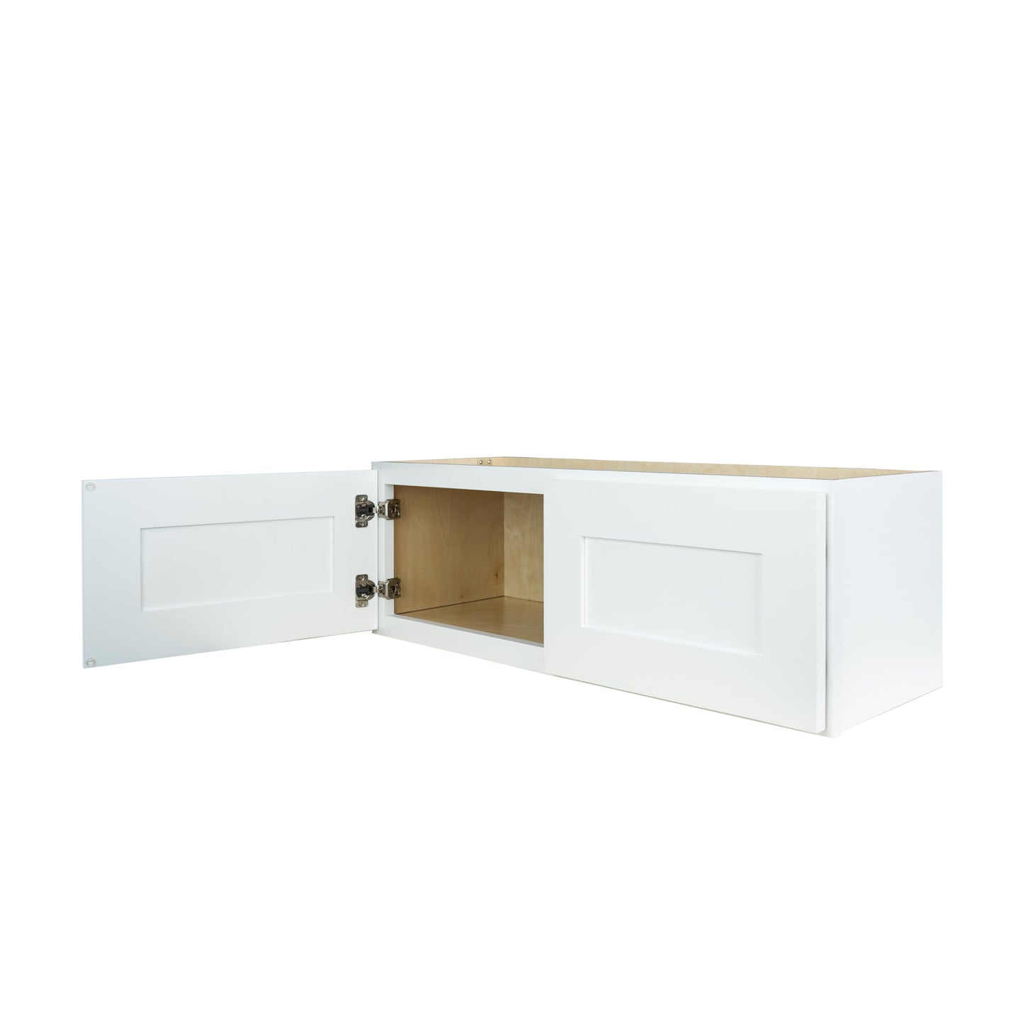 Hollywood Fabiani Design Shaker Wall Refrigator Kitchen Cabinet Ready to Assemble 30 in. W x 24 in. D x 12 in. H White