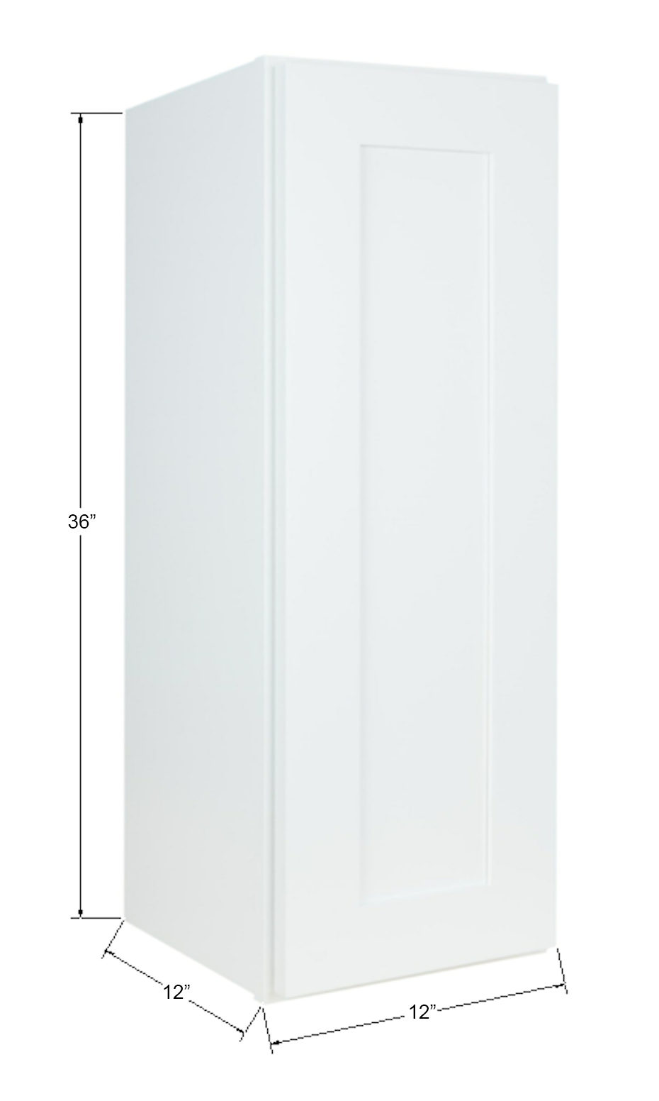Hollywood Fabiani Design Shaker Wall Kitchen Cabinet Ready to Assemble White - 36 in. Height