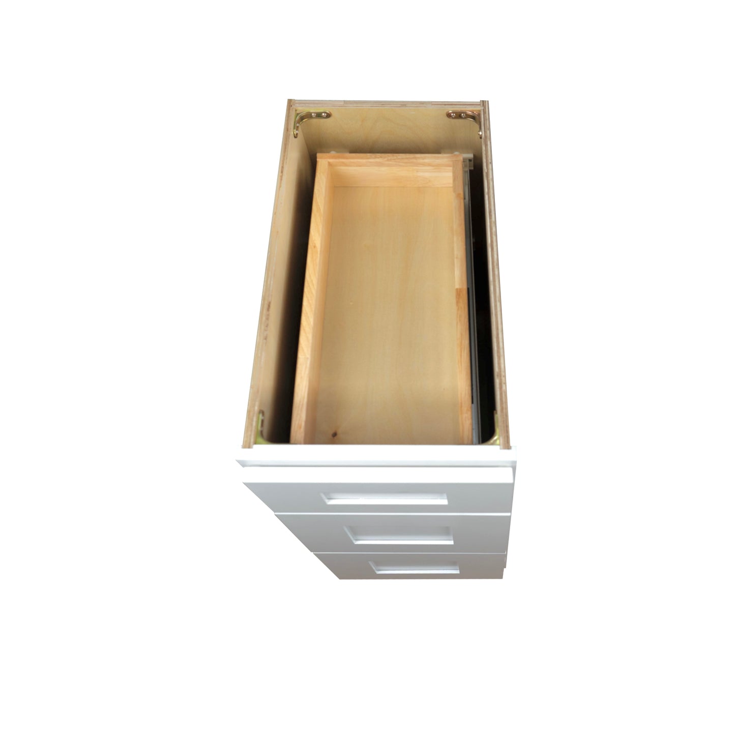 Hollywood Fabiani Design Shaker Drawer Base Kitchen Cabinet Ready to Assemble White