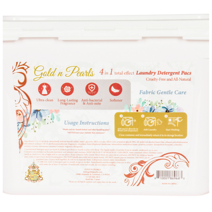 Gold n Pearls 4-in-1 Laundry Detergent Pods - Cherry Velvet (52 Pods)