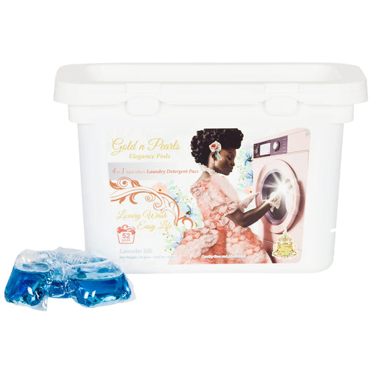 Gold n Pearls 4-in-1 Laundry Detergent Pods - Lavender Silk (52 Pods