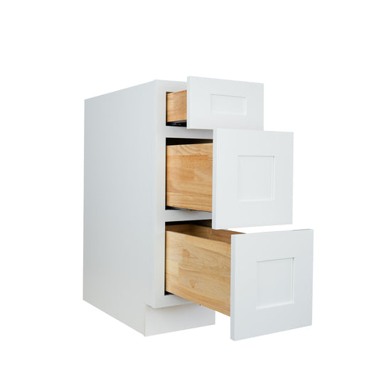 Hollywood Fabiani Design Shaker Drawer Base Kitchen Cabinet Ready to Assemble White