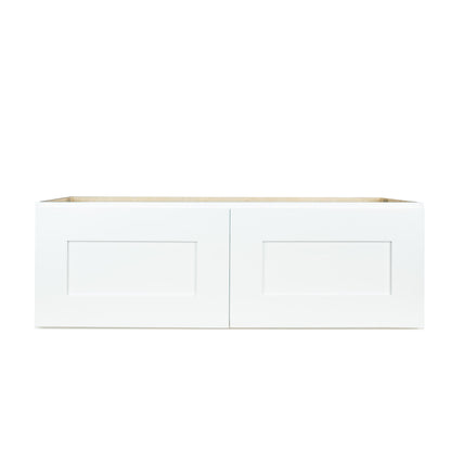 Hollywood Fabiani Design Shaker Wall Refrigator Kitchen Cabinet Ready to Assemble 30 in. W x 24 in. D x 12 in. H White