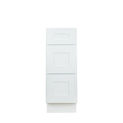 Hollywood Fabiani Design Shaker Bathroom Vanity Drawer Base Cabinet Ready to Assemble White