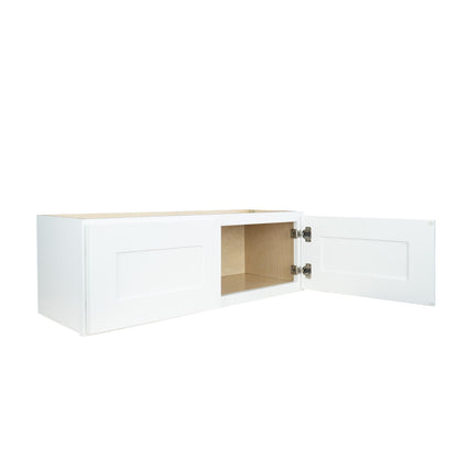 Hollywood Fabiani Design Shaker Wall Refrigator Kitchen Cabinet Ready to Assemble 30 in. W x 24 in. D x 12 in. H White