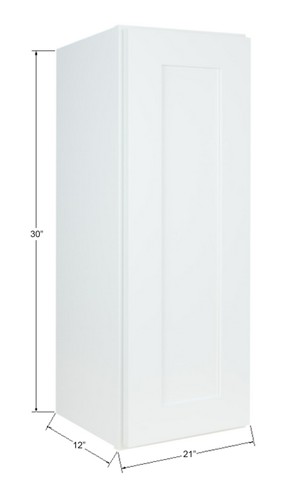 Hollywood Fabiani Design Shaker Wall Kitchen Cabinet Ready to Assemble White - 30 in. Height