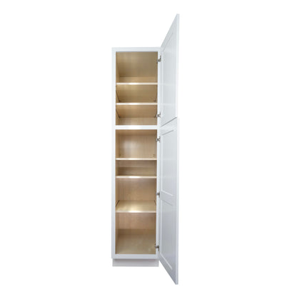 Hollywood Fabiani Design Shaker Pantry Wall Kitchen Cabinet Ready to Assemble White